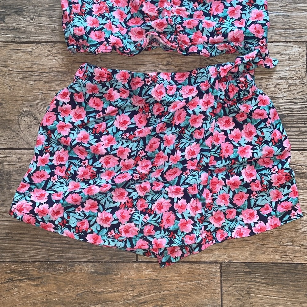 Floral Print Matching Set - Picture 2 of 3